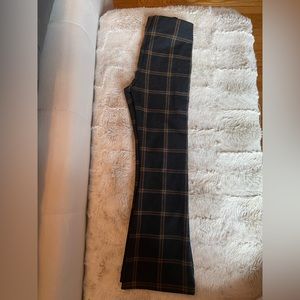 Zara plaid bell bottoms, slight blemish